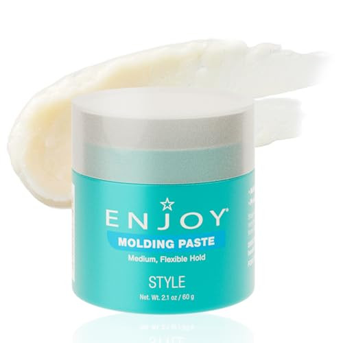 Enjoy Molding Paste Non Greasy Flexible Moveable Texture Medium Hold Incredible Shine All Day 21 Oz
