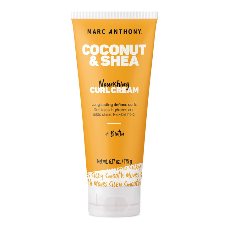 Marc Anthony Nourishing Curl Defining Hair Styling Cream for Extra Dry Hair Coconut Shea Long Lasting Flexible Hold Hair