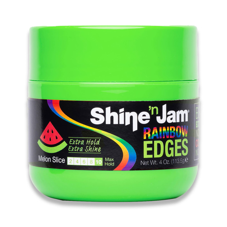 AmPro ShinenJam Rainbow Edges Strong Hold Curly Hair Gel for Women Styling Gel for Women Strengthens with Silk Protein M