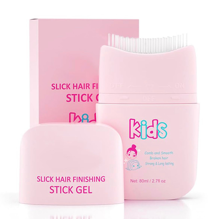 Pink Cloud Kids Broken Hair Finishing Stick Gel 27fl oz Hair Gel for Toddlers Kids Light Smell Hair Style Product Mild I