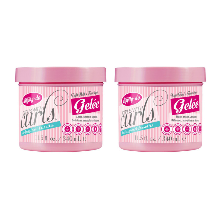 Dippity Do Girls with Curls Light Hold Gelee Shape Smooth Separate Curls Formulated with Aloe Vitamin E Wheat Protein Fr