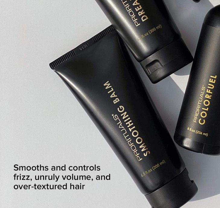 Prorituals Smoothing Balm Unisex Styling Hair Balm for Frizz Control Adds Shine Deep Moisture for Smooth Hair Vegan 68 f