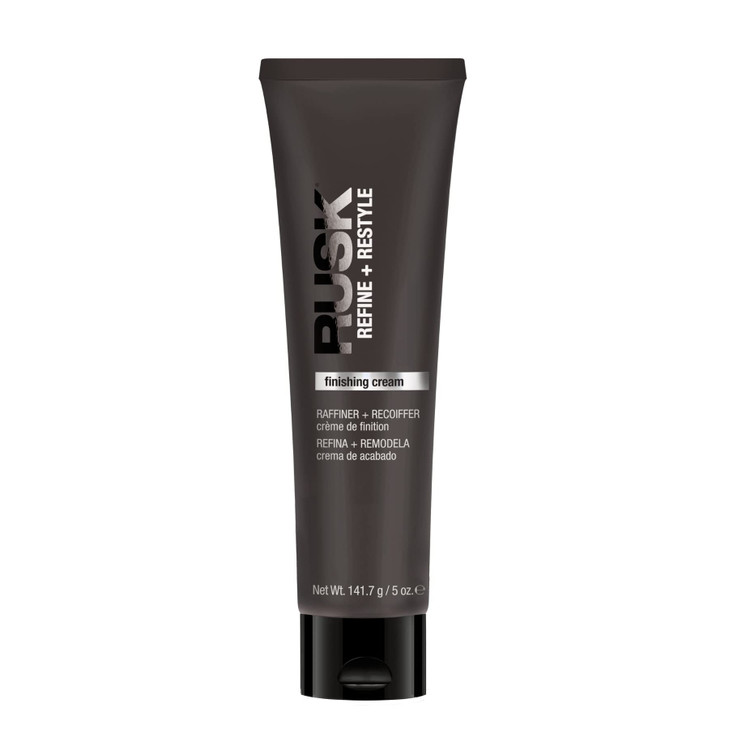 RUSK Finishing Cream Refine Restyle Enhances Natural Texture and Shine for Frizz Free Hair 5 oz