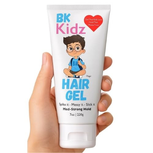 BK Kidz Boys Hair Gel 7 oz Strong Hold for Kids Toddlers Spike It Messy It Slick It Styling No Flake AllDay Hold