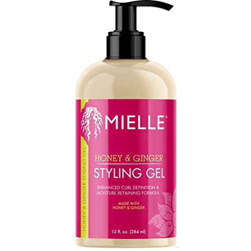 Mielle Organics Honey Ginger Hair Gel Styling Gel for Enhanced Curl Definition and Frizz Reduction Enriched with Aloe Ba