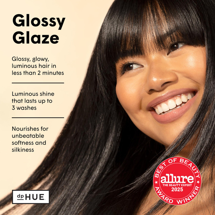 dpHUE Glossy Glaze Sheer InShower Liquid Hair Gloss for Luminous Shine Paraben SLS SLES Sulfate Free Leaping Bunny Certi