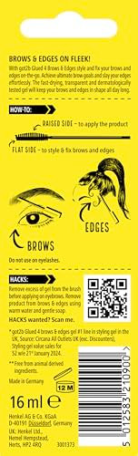 got2b Glued for Brows Edges 2 in 1 Wand Eyebrow Gel 72hr Hold No White Residue or Stickness Vegan Silicone Free Alcohol