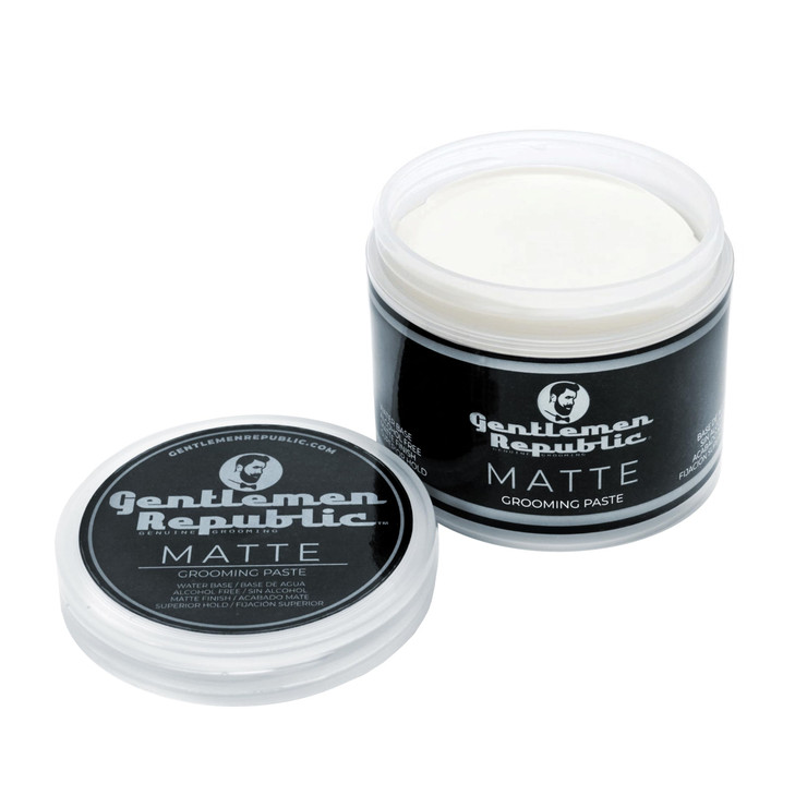 Gentlemen Republic 8oz Matte Paste for Men WaterBased Mens Hair Paste with Strong Hold Matte Finish AlcoholFree Hair Sty