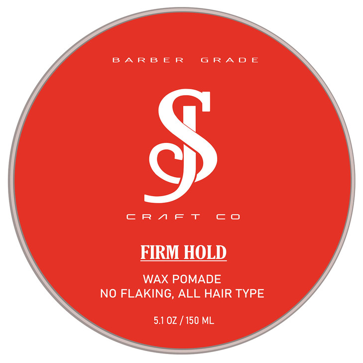 Pomade 51oz 150ml SJ Craft Co Wax Pomade Original Firm Hold Medium Shine SemiMatte Edge Control Transparent Color Men Ha