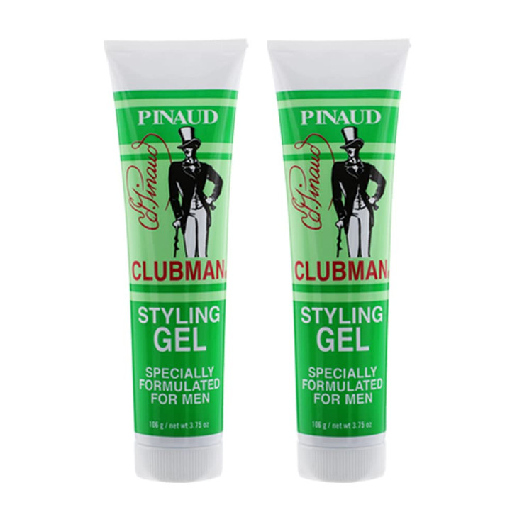 Clubman Styling Gel Tube 375 Ounce For Men 111ml 2 Pack