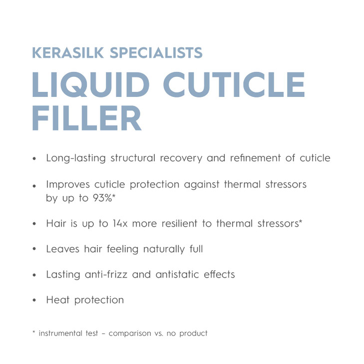 KERASILK Liquid Cuticle Filler HeatActivated Provides Long Lasting Hair Cuticle Protection Rebuilds Optimizes Hair Surfa