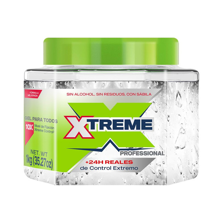 Wet Line Xtreme Professional Mexican Hair Styling Gel Clear Cap 3527 oz 1 kg with Aloe directions and ingredients in Spa