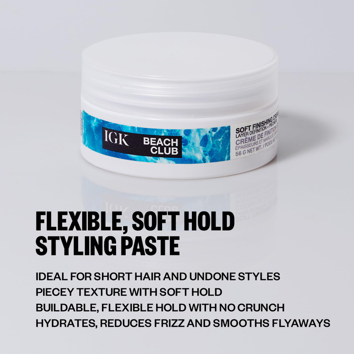 IGK BEACH CLUB Soft Texture Paste Touchable NonSticky Hold Vegan Cruelty Free 2 Oz