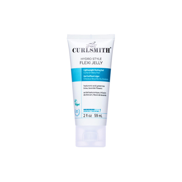 CURLSMITH Hydro Style FlexiJelly Vegan Defining Gel for Wavy Curly or Coily Hair 2 fl oz