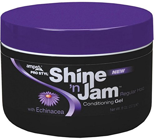 Ampro Shine n Jam Conditioning Gel Regular Hold 8 oz Pack of 2