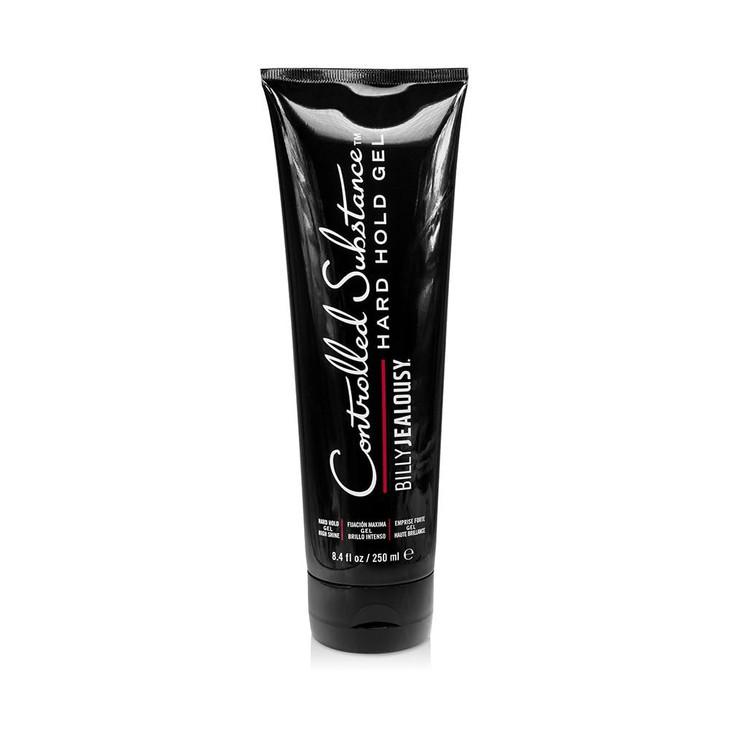Billy Jealousy Controlled Substance Hard Hold Mens Styling Gel Professional Hair Cream with Sunflower and Sage Extracts