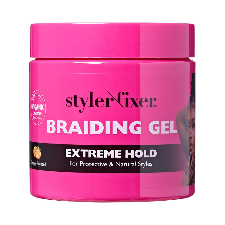 Red by Kiss Braiding Gel Extreme Hold Styler Fixer for Box Braids Cornrows Hydrating Conditioning LongLasting Frizz Cont