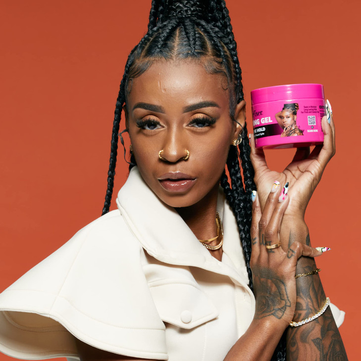 Red by Kiss Braiding Gel Extreme Hold Styler Fixer for Box Braids Cornrows Hydrating Conditioning LongLasting Frizz Cont