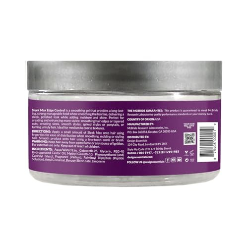 Design Essentials Sleek MAX Edge Control For Smooth All Day Hold Style 23 Ounce