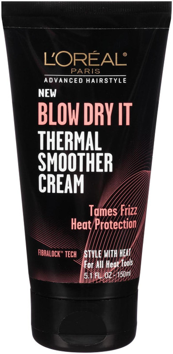 LOreal Paris Advance Hairstyle Blow Dry It Thermal Smoother Cream 51 oz