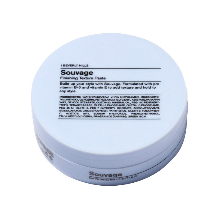 J Beverly Hills Blue Souvage Finishing Texture Paste with Vitamin E for Strong Hair 25 Oz