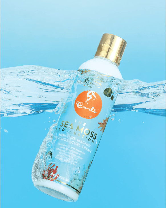 Curls Sea Moss Moisture Magnet Cream Attracts and Locks In Moisture Defines Sculpts Waves Controls Frizz For All Types 8