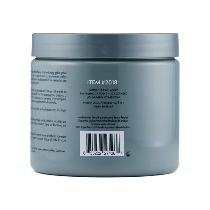 JOHNNY B Control AlcoholFree Hair Styling Gel Strong Hold All Hair Types 16 oz