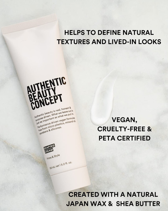 Authentic Beauty Concept Shaping Cream Medium Hold Styling Cream Defines Natural Textures All Hair Types Siliconefree Cr