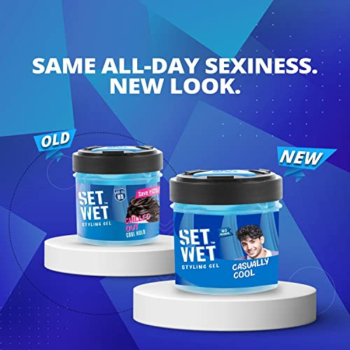 Set Wet Hair Styling Gel Cool Hold 250ml 1 Pack Ship from India