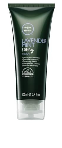 Tea Tree Lavender Mint Taming Cream Rich Hair Styling Cream For Coarse Curly Dry Hair 34 fl oz
