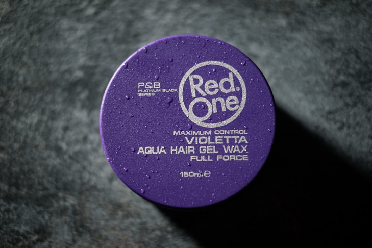 RedOne Aqua Hair Wax Maximum Hold Full Force Hair Gel 150ml 6 pack VIOLET