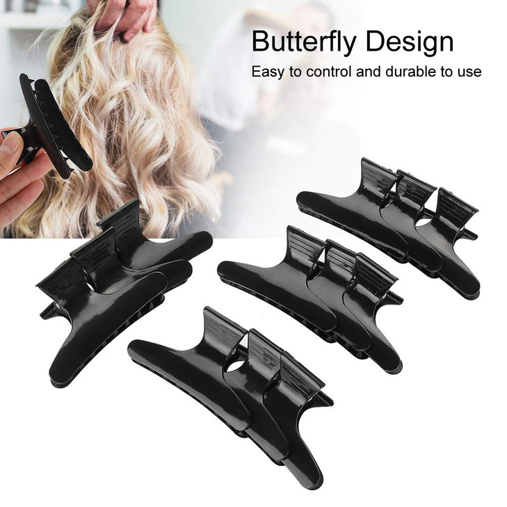 Sonew 12Pcsset Holding Hair Clip Hairdressing Accessories Nonslip Hair Clips for women Hair Section Claw Clamps Hairdres