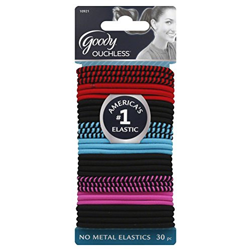 Goody WoMens Ouchless Braided Elastics Rockstar 30 Count