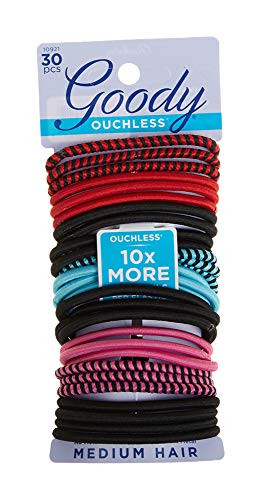 Goody WoMens Ouchless Braided Elastics Rockstar 30 Count