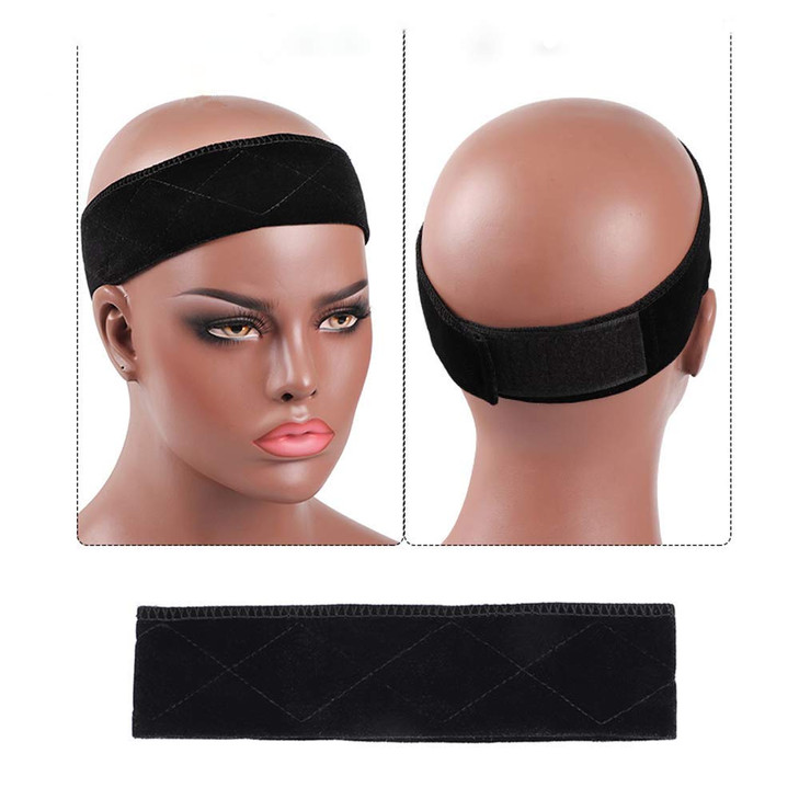 Wig Grip Headbands For Women Edge Saver Wig Headband Wig Bands No Slip Velvet Wig Grip Elastic Stretched 2 Pieces Wig He