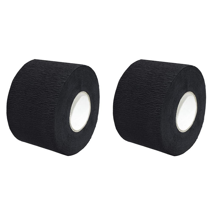 2 Rolls Barber Neck Strips Disposable Strentchy Paper Neck Bands Hairdressing Stretchy Wrap Barber Accessories for Salon