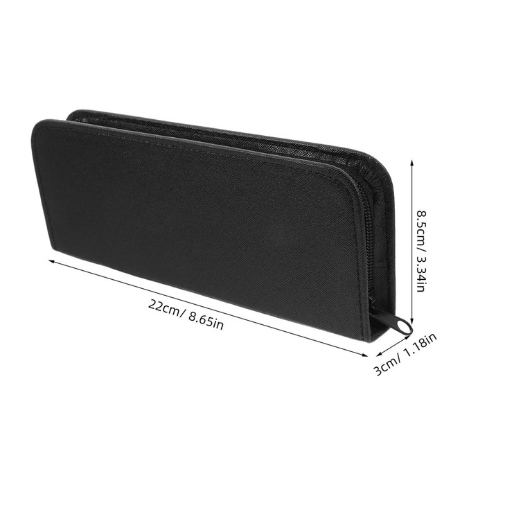 KALLORY Hair Scissors Storage Bag 866X334X118In Compact Zippered Scissors Case for Salon Barber Hairdressing Shears Carr