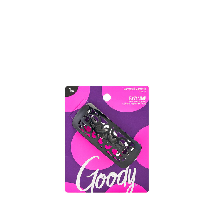 Goody Slideproof Autoclasp Carved Hair Barrettes 1 Count