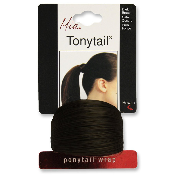 Tonytail Ponytail Wrap Hair Accessory Synthetic Wig Hair on Elastic Rubber Band Hair Wrapped Look Ponytail Cuff for Wome