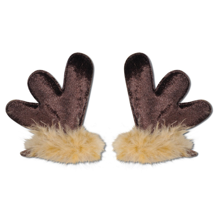 Antlers Hair Clips Party Accessory 1 count 1PairPkg