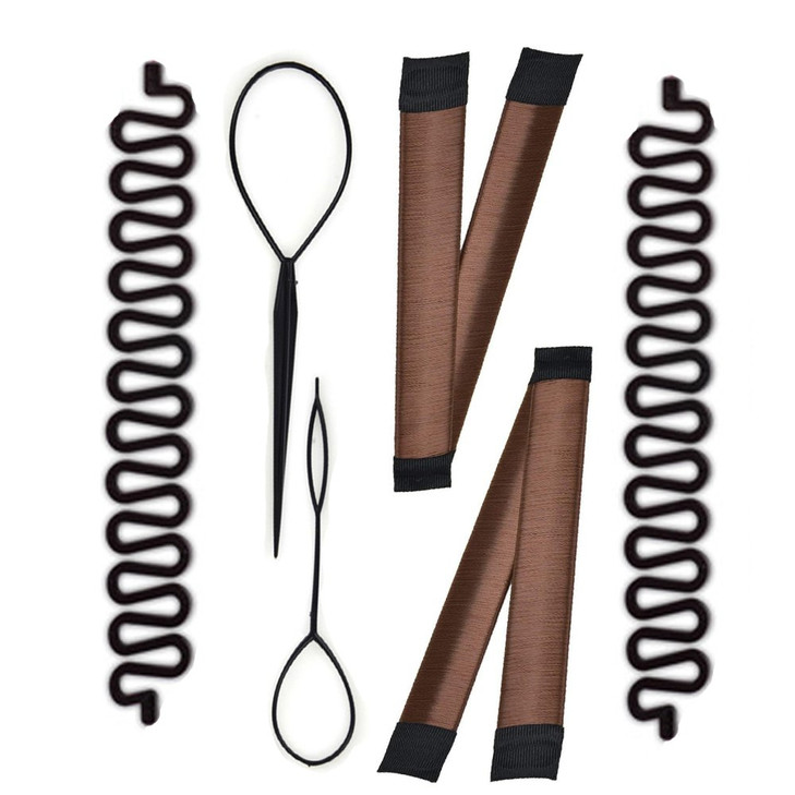 Magic French Hair Styling Clip Braiding Tool for Womens DIY Hairstyles Twists Plaits Buns and Pony Tails