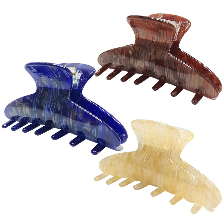 HYFEEL French Hair Jaw Claw Clips for Women Classic Medium Nonslip Grips Strong Hold Hair Clips for Fine Thin Hair 35 In