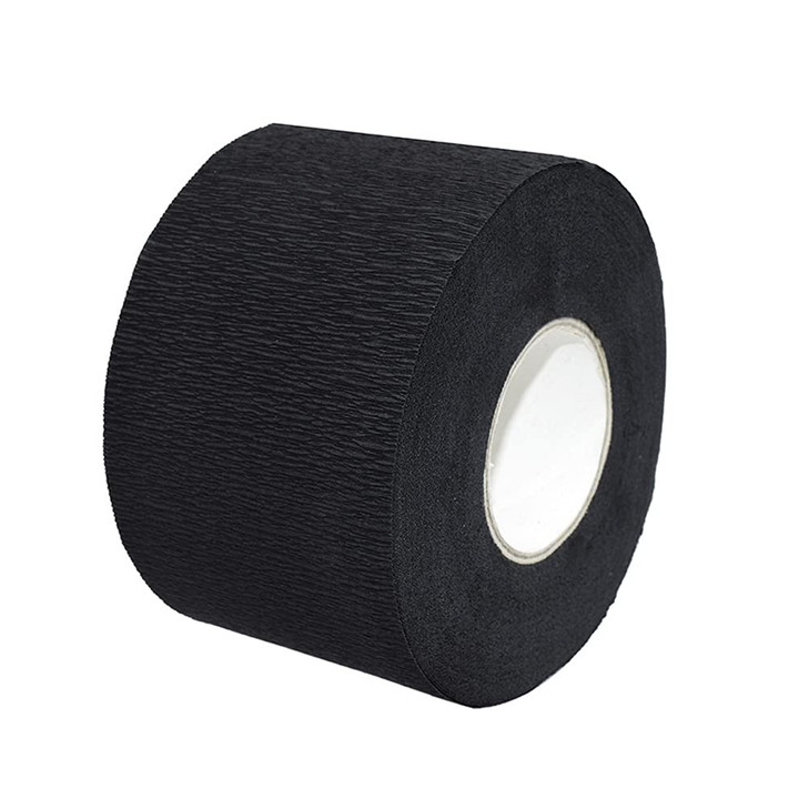 100Counts Black Disposable Barber Neck Paper Strips Professional Stretchy Paper Neck Band Hairdressing Tool for Salon Ha