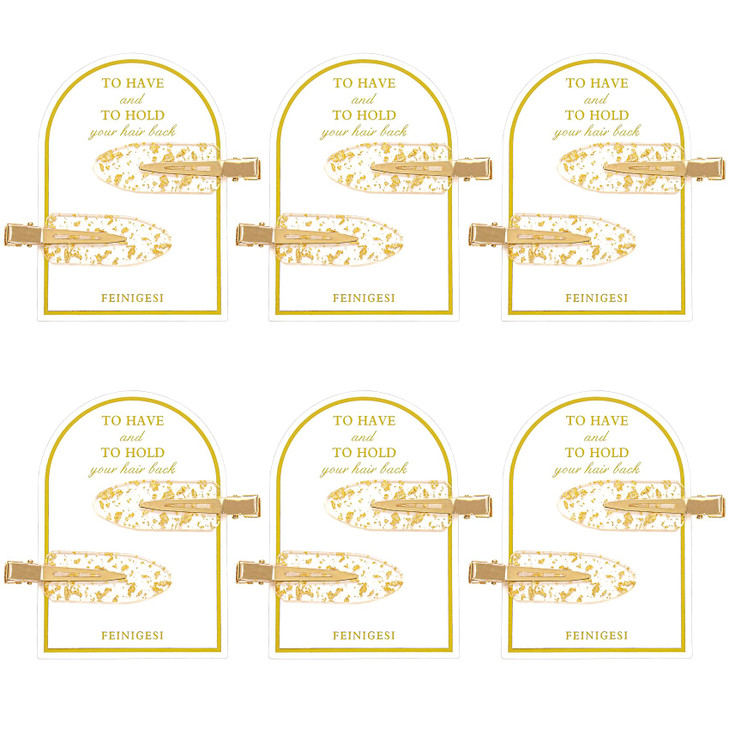 No Bend Glitter Hair Clips Creaseless Setting Clips for Bridesmaid Gift Proposal Box Makeup Styling and Sectioning