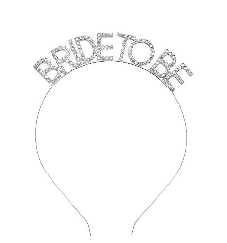 DAXI Bachelorette Party Decorations Bridal Accessories Bride to Be Tiara Bridal Shower Headband Wedding Decor