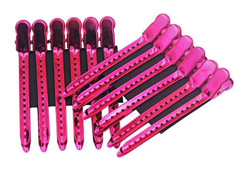 12Pcs Dividing Duck Bill Clips Clamp Hair Styling Clips Hairpin Metal Hairdressing Sectioning For Salon Styling Tools Bl