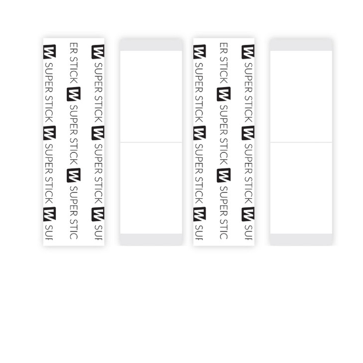 Walker Tape Co Stick Tape Straight Strips by Walker 36 pcs 1in x 3 in Clear