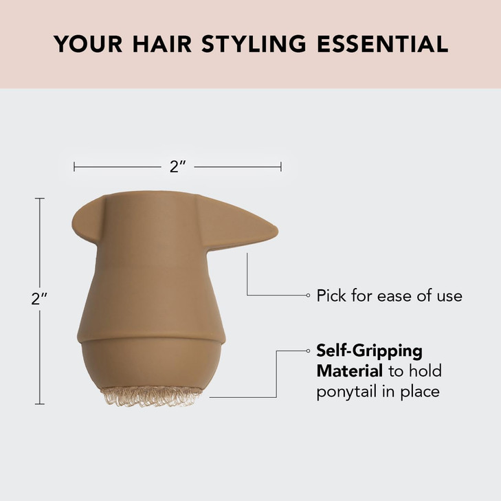 Kitsch PONYFULL Hair Volumizer Tool Adds Lift and Style To Your Ponytail Hair Bun Maker for Women Ponytail Volumizer Inc