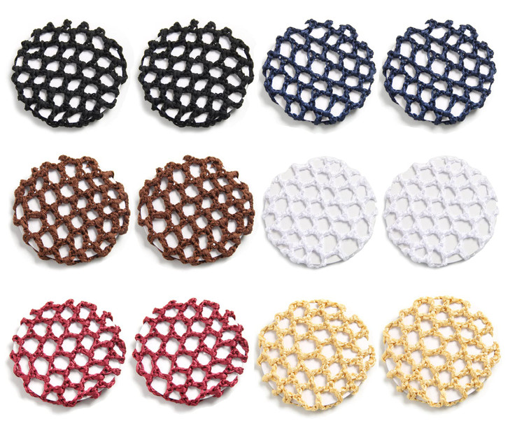 12pcs Ballet Dance Bun Covers Stretchy Elastic Hair Nets for Buns Scrunchies Maker Holders with Styling Accessories for