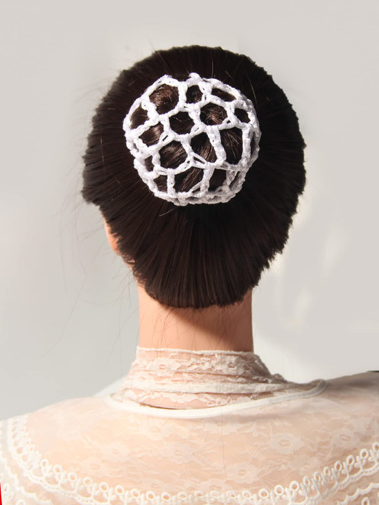 12pcs Ballet Dance Bun Covers Stretchy Elastic Hair Nets for Buns Scrunchies Maker Holders with Styling Accessories for